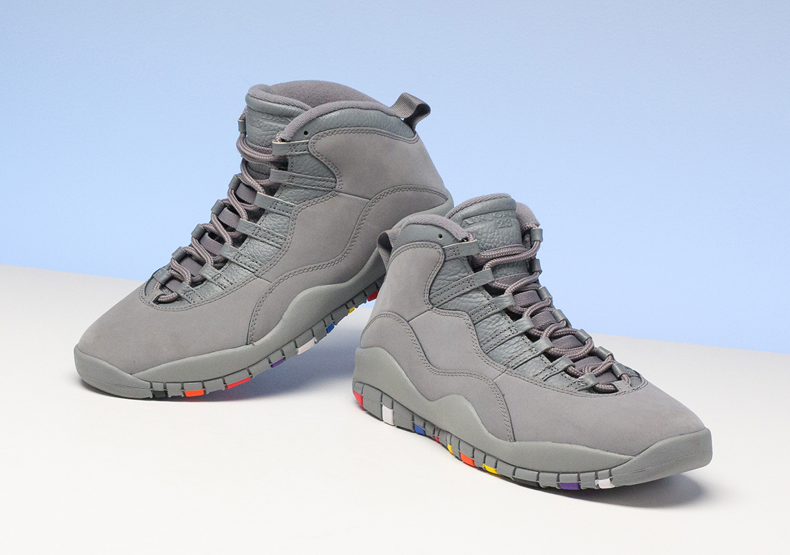 Unión Paso Proscrito Air Jordan 10 "Cool Grey" Closer Look 310805-022 | SneakerNews.com