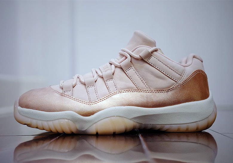 air jordan 11 low rose gold