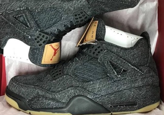 First Look At The Levi’s x Air Jordan 4 in Black