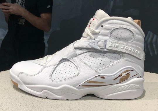 First Look At The OVO x Air Jordan 8 In White