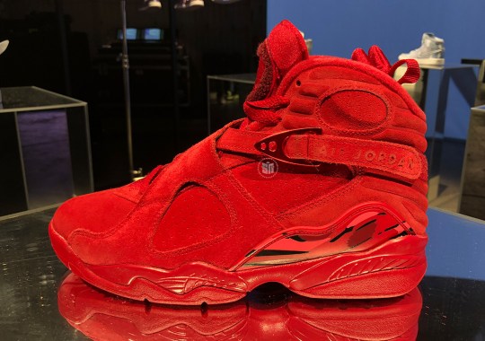 All-Red Air Jordan 8 For Valentine’s Day Features A Hidden Message