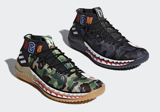 Detailed Images Of The BAPE x adidas Dame 4 Have Emerged