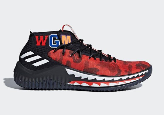 The BAPE x adidas Dame 4 Has A Friends And Family Colorway