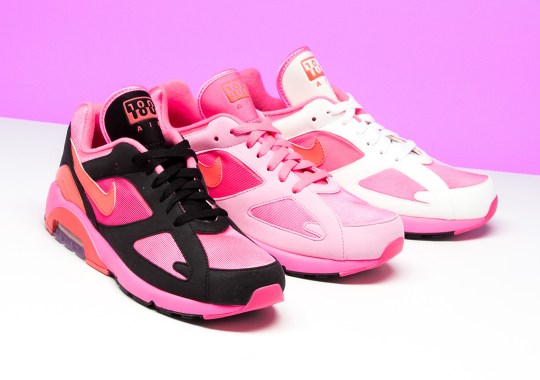 COMME des Garcons Brings Back The Nike Air 180 With Three Pink Colorways