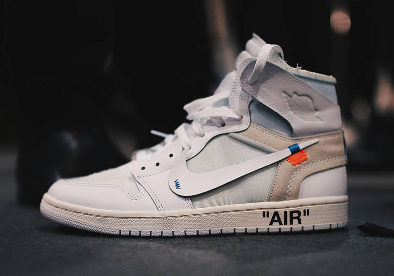 nike air jordan 1 off white bianche