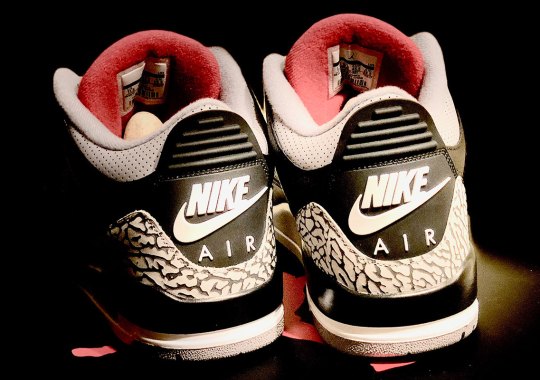 Best Look Yet At The Air Jordan 3 “Black Cement” With Nike Air