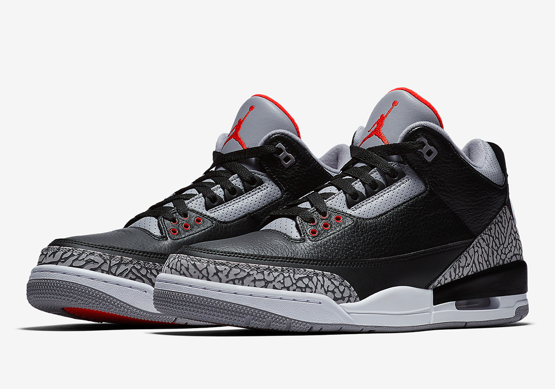 Jordan 3 Black Cement Official Images 2018 Release Info