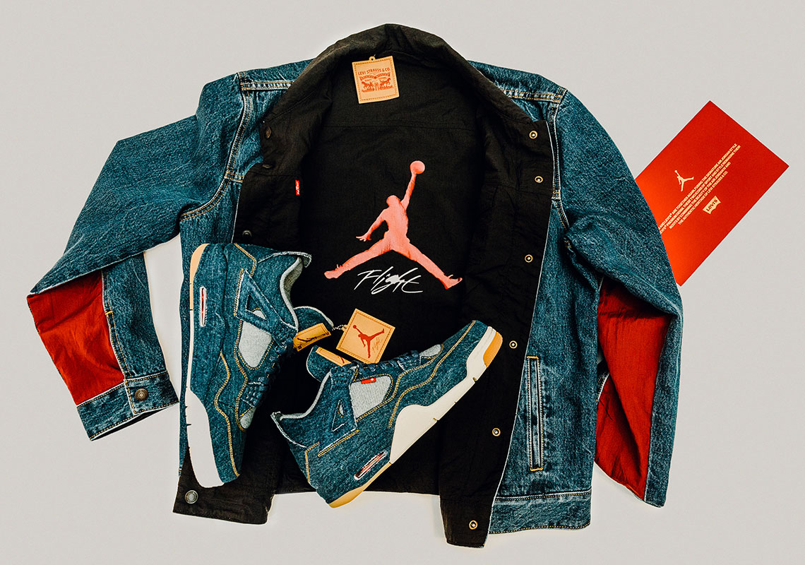 Jordan 4 Levi's Official Store List - Where To Buy | SneakerNews.com