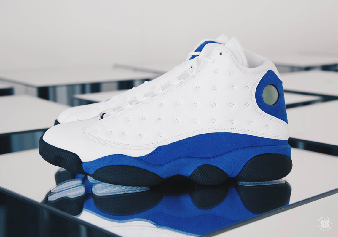 blue and white jordans 2018