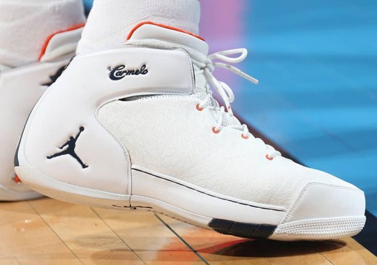 Carmelo Anthony Breaks Out Brand New Colorway Of The Jordan Melo 1.5
