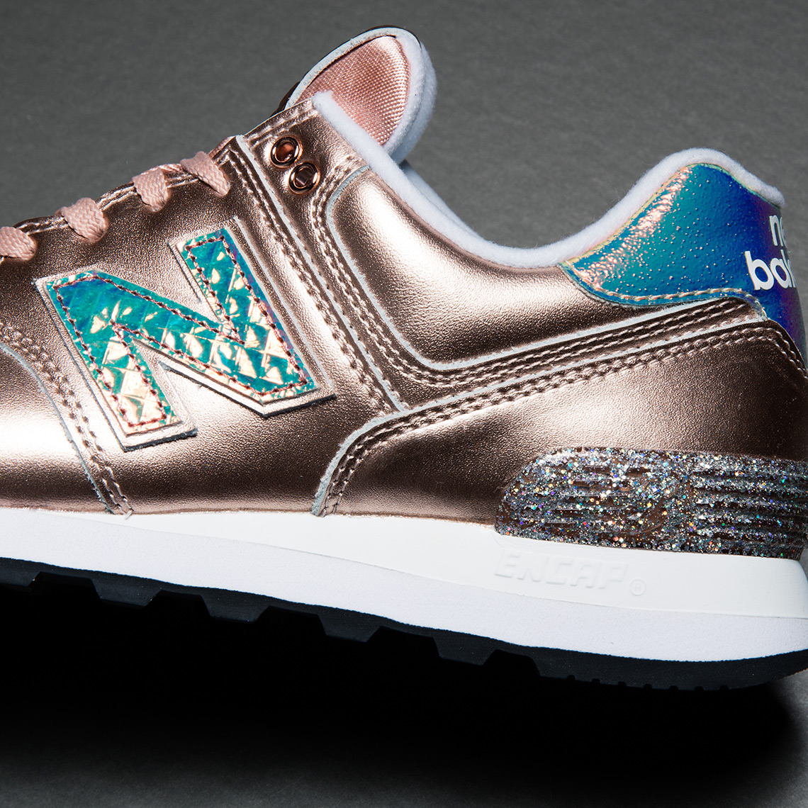 new balance glitter punk rose gold