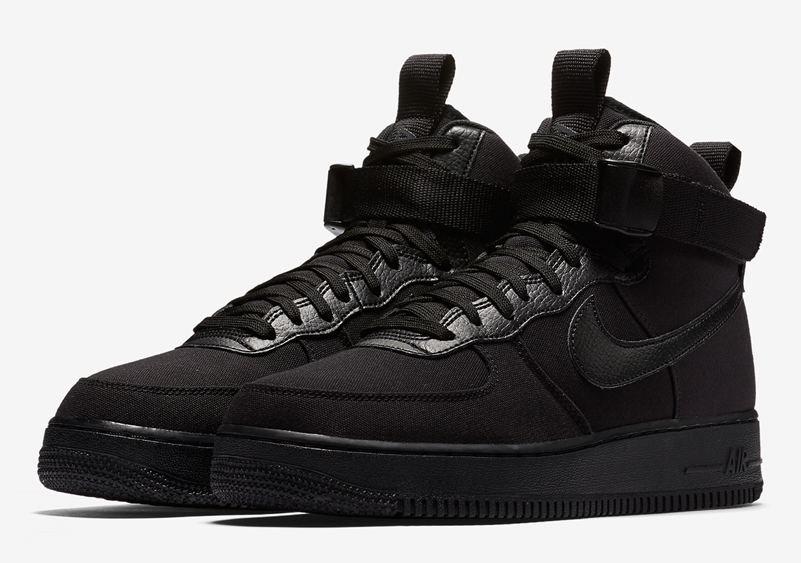 Black Air Force Ones High Top - Airforce Military
