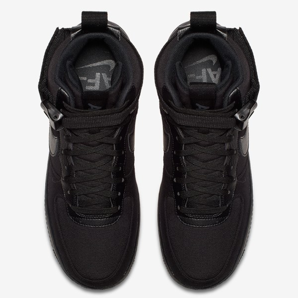 Nike Air Force 1 High Triple Black Canvas AH6768-001 Release Info ...