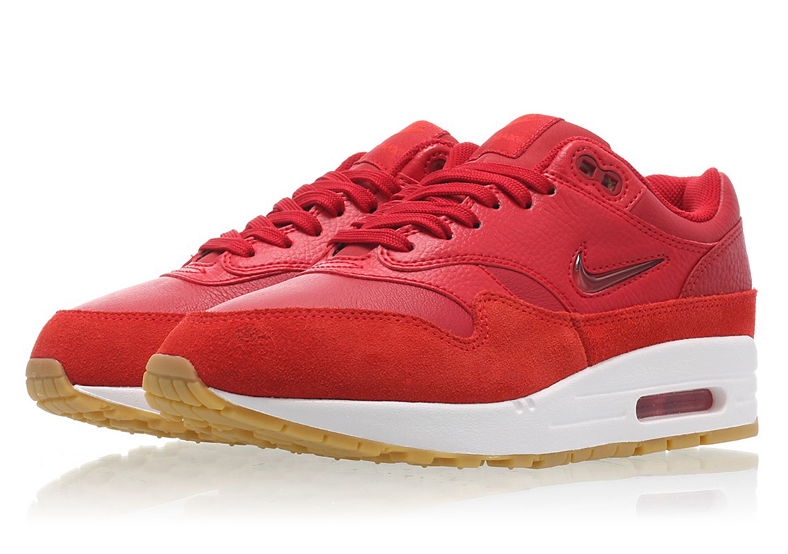 Nike Air Max 1 Jewel Wmns Gym Red Aa0512 602 Available Now 2