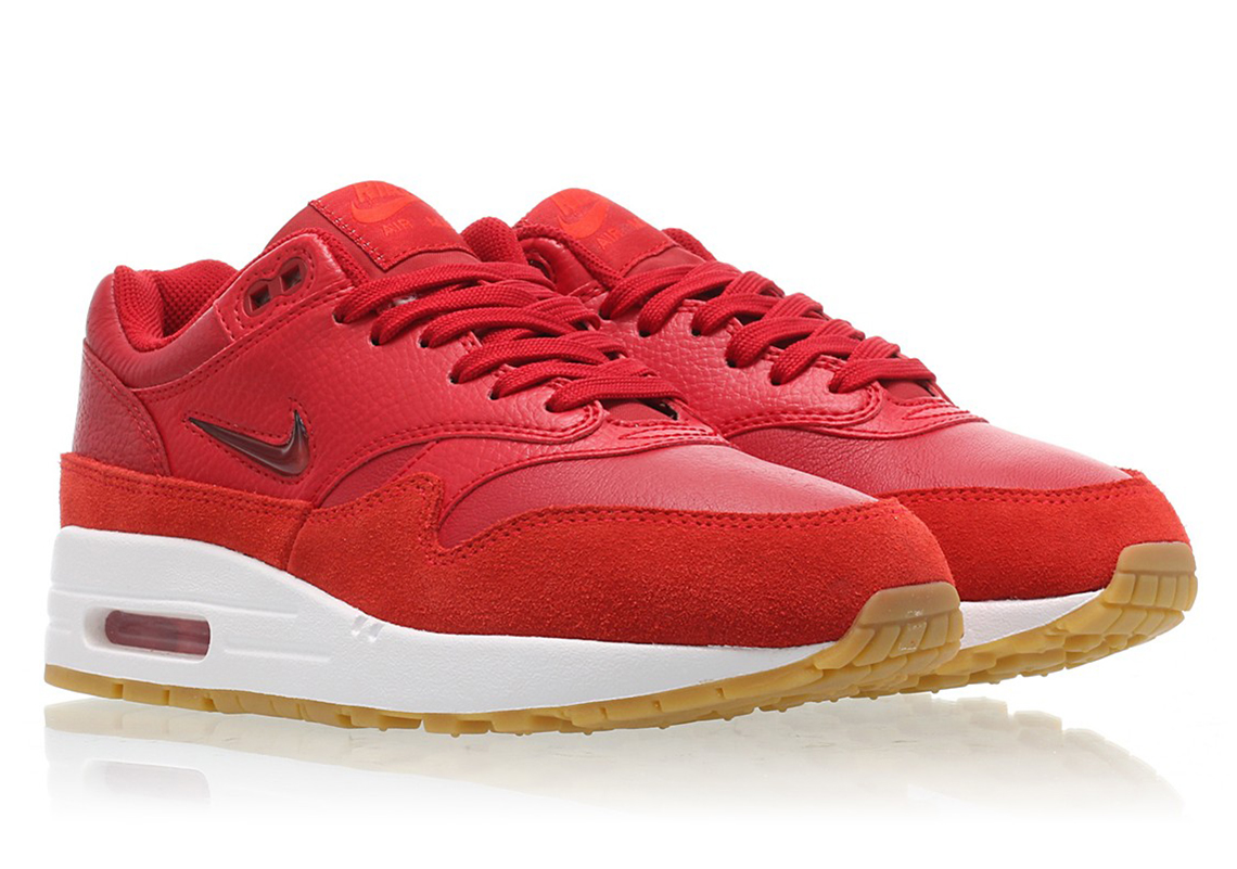 Nike Air Max 1 Jewel Wmns Gym Red Aa0512 602 Available Now 5