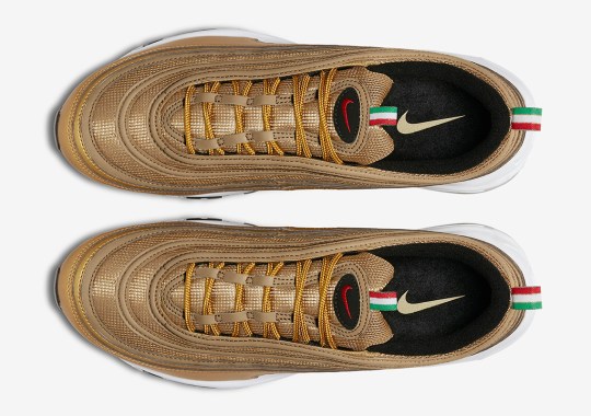 Nike Adds Italy Flag Colors To The Air Max 97 “Metallic Gold”
