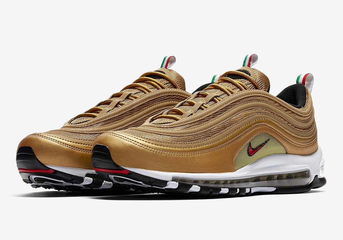 Nike Announces Release Date For The Air Max 97 "Italy" In Gold