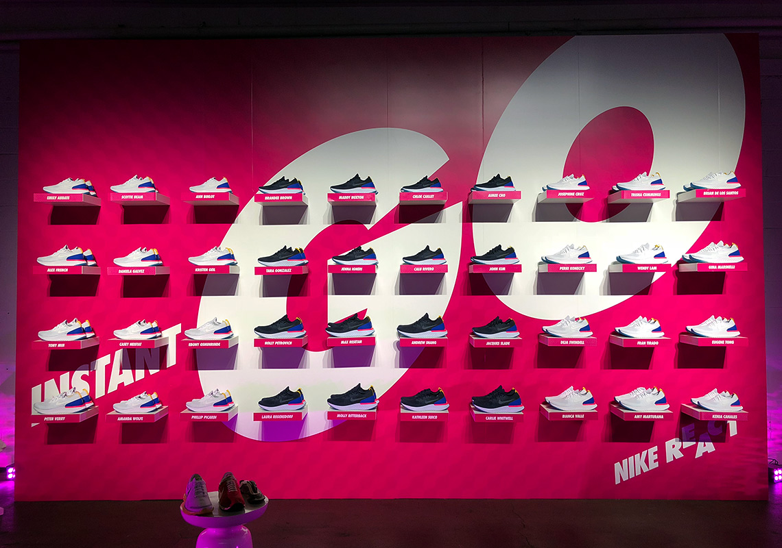 Nike Epic React Shoe Wall