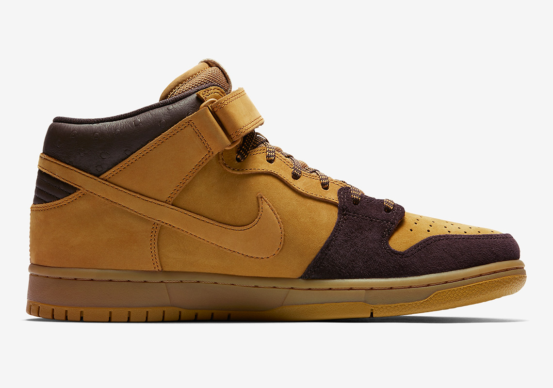 Nike SB Dunk Mid Wheat Lewis Marnell AJ1445-200 | SneakerNews.com