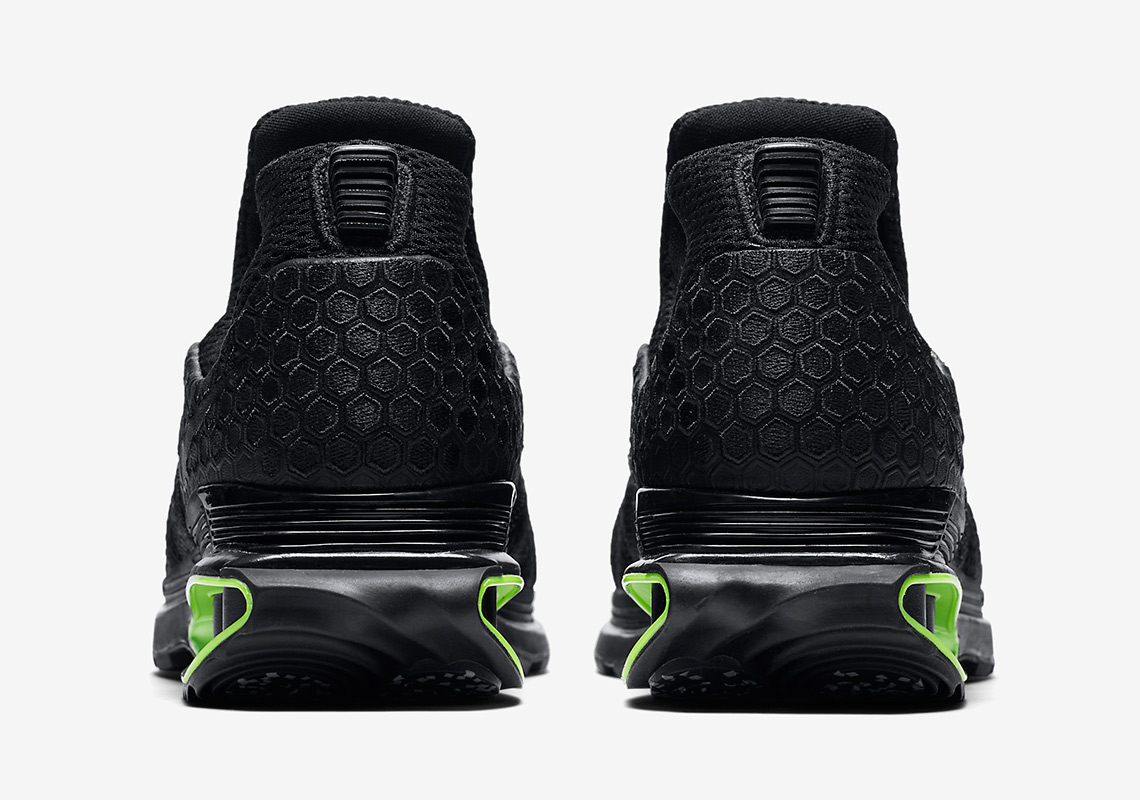 Nike Shox Gravity Black Green Strike Ar1470 003 6