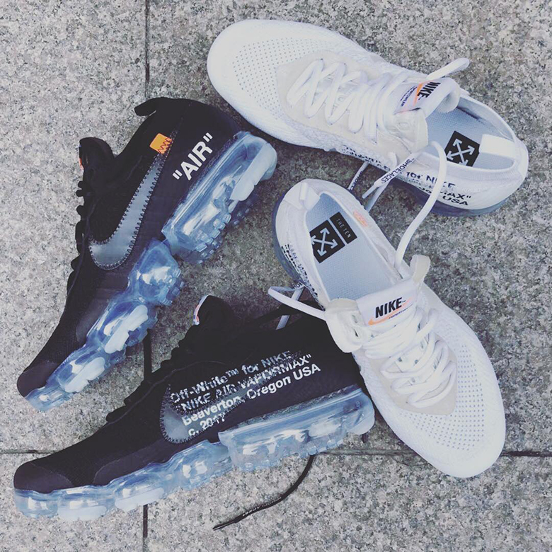OFF WHITE x Nike Vapormax New Colorways February 2018 | SneakerNews.com