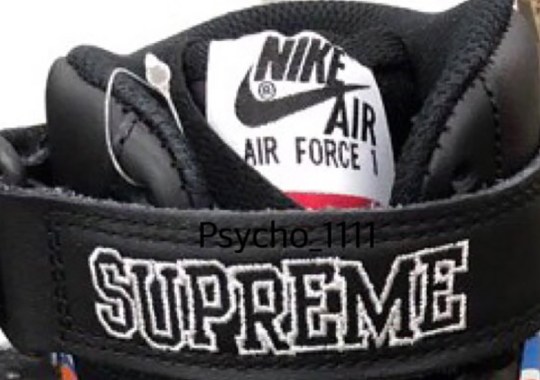 First Look At The Supreme x Nike Air Force 1 Mid
