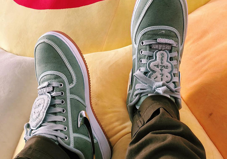 Chase B Reveals A Travis Scott x Nike Air Force 1 In "Cactus Green"