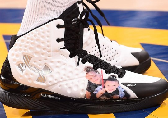 Steph Curry Wears UA Curry 1 With Images Of His Daughters Riley And Ryan