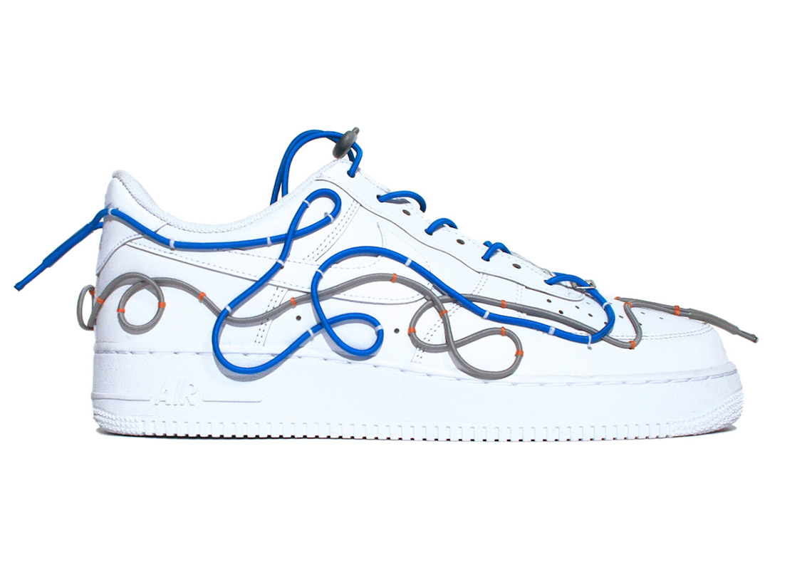 William Francis Green Adds Colored Cords To His Nike Air Force 1 Collaboration
