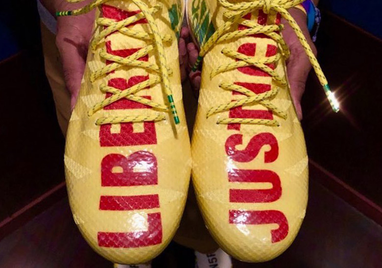 Pharrell and adidas Football Create "Liberty And Justice" SPEEDFACTORY Cleats