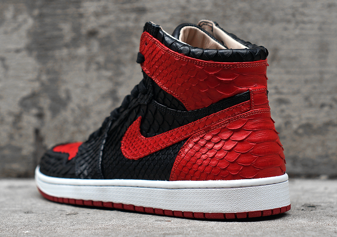 snakeskin jordan 1 custom