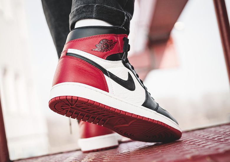 Jordan 1 outlet bred toe release