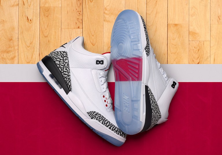 COPY - Jordan 3 Retro Free Throw Line White Cement AIR JORDAN 3 FREE THROW LINE REVIEW - YouTube main image 2