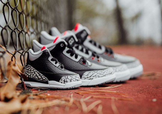 Air Jordan 3 “Black/Cement” Complete Size And Price Info