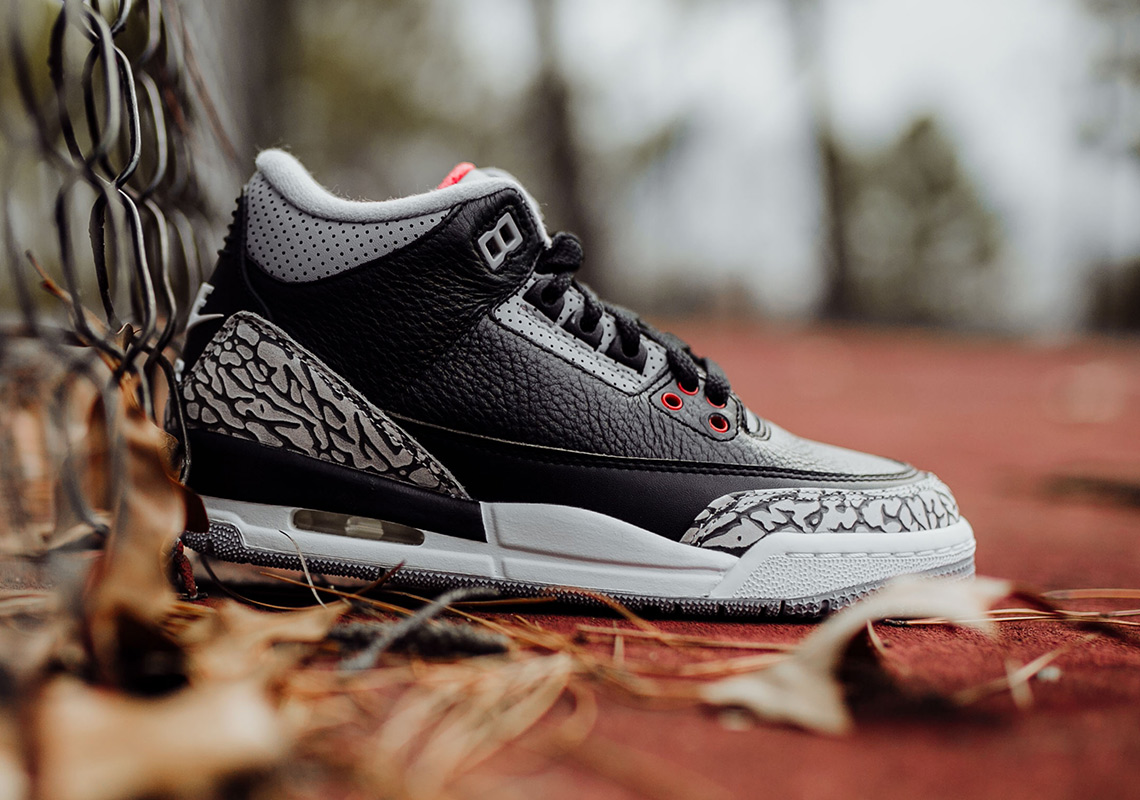 Air Jordan 3 Black Cement - Full Sizing 