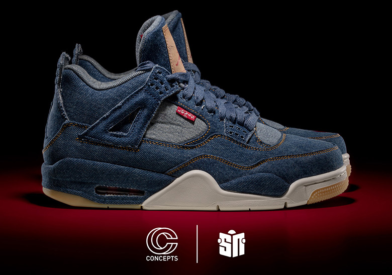 Concepts And Urlfreeze News To Give Away Five Pairs Of Levi's x Air Jordan 4