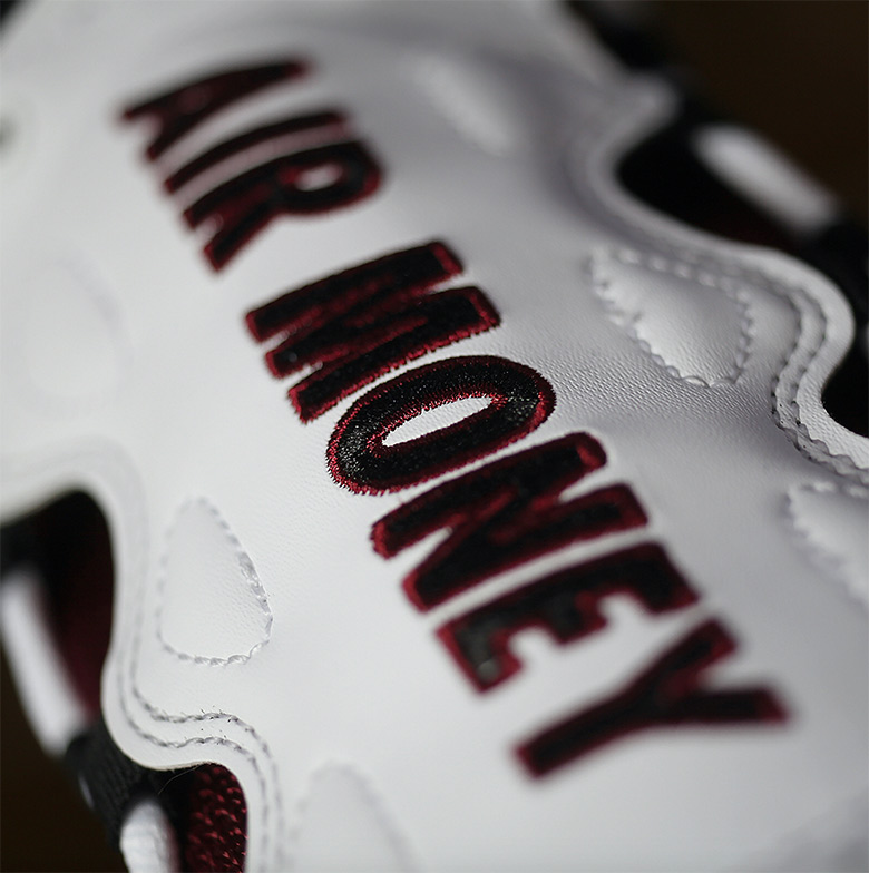 Nike Air More Money White Burgundy 6