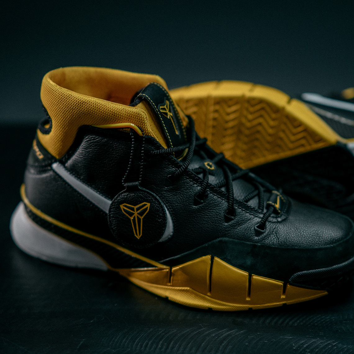 Nike Kobe 1 Protro Retro Black Yellow 7