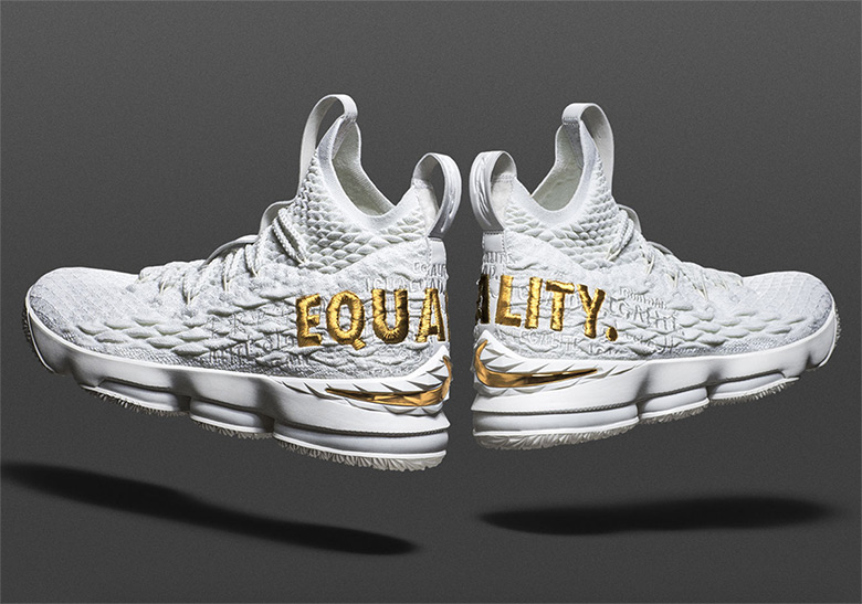 Lebron 15 equality 2025 white and black