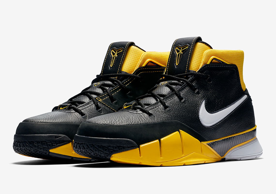 kobe shoes yellow and black