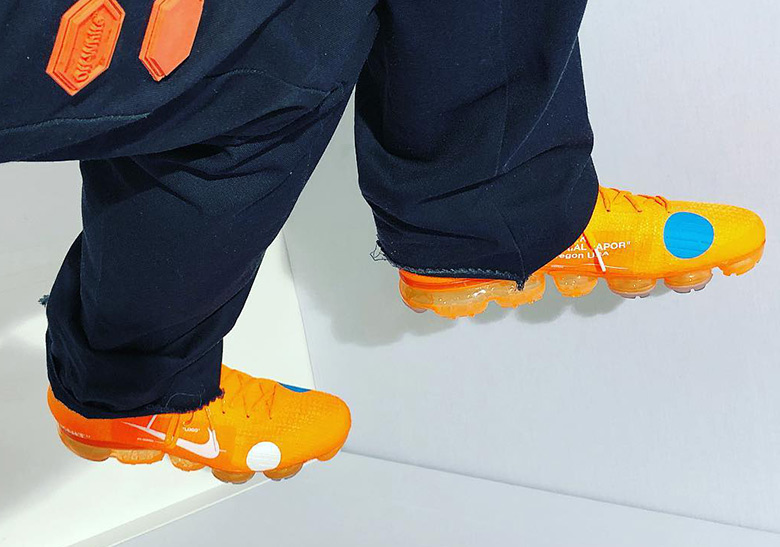 OFF WHITE x Nike Vapormax Orange First Look | SneakerNews.com