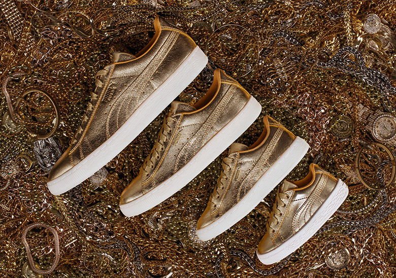 Puma Goes Gold To Celebrate The 50th Anniversary Of The Suede