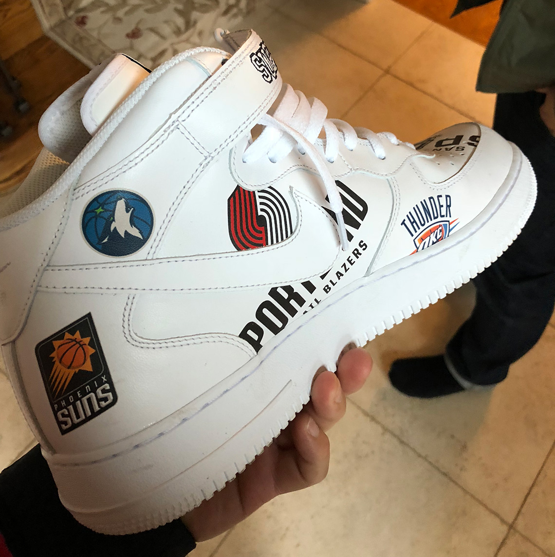 Supreme Nike Air Force 1 Mid NBA Logos | SneakerNews.com
