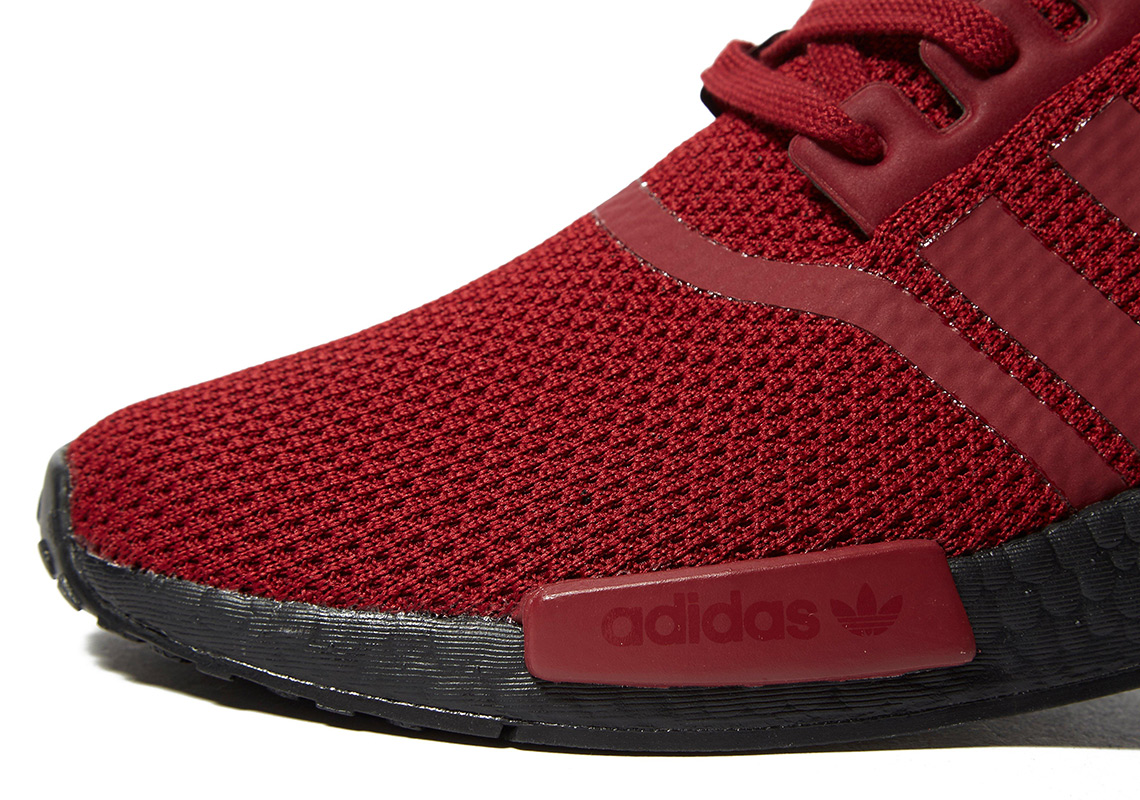 Adidas nmd r1 2025 black boost deep red