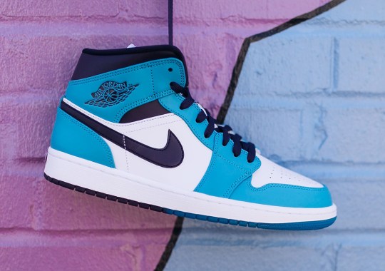 The Air Jordan 1 Mid Drops in Charlotte Hornets Colors