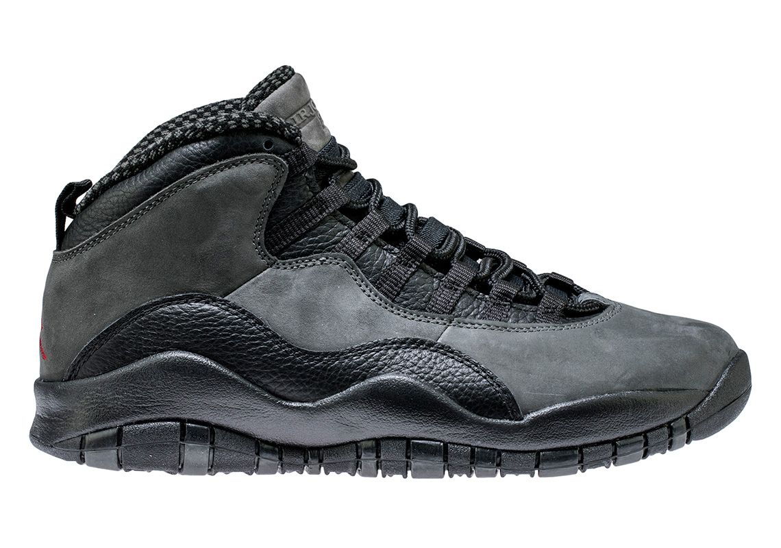 black and grey jordan 10