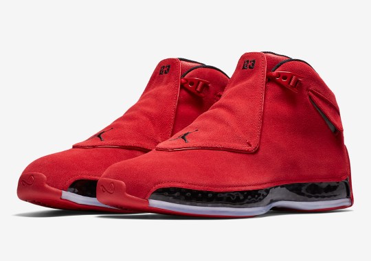 Official Images Of The Air Jordan 18 “Red Suede”