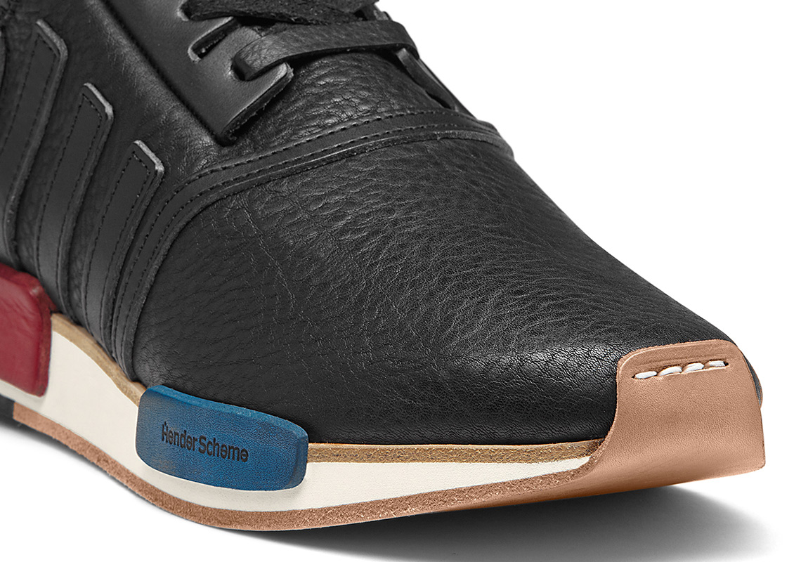 Hender Scheme Adidas NMD R1 Black Leather Sneakers