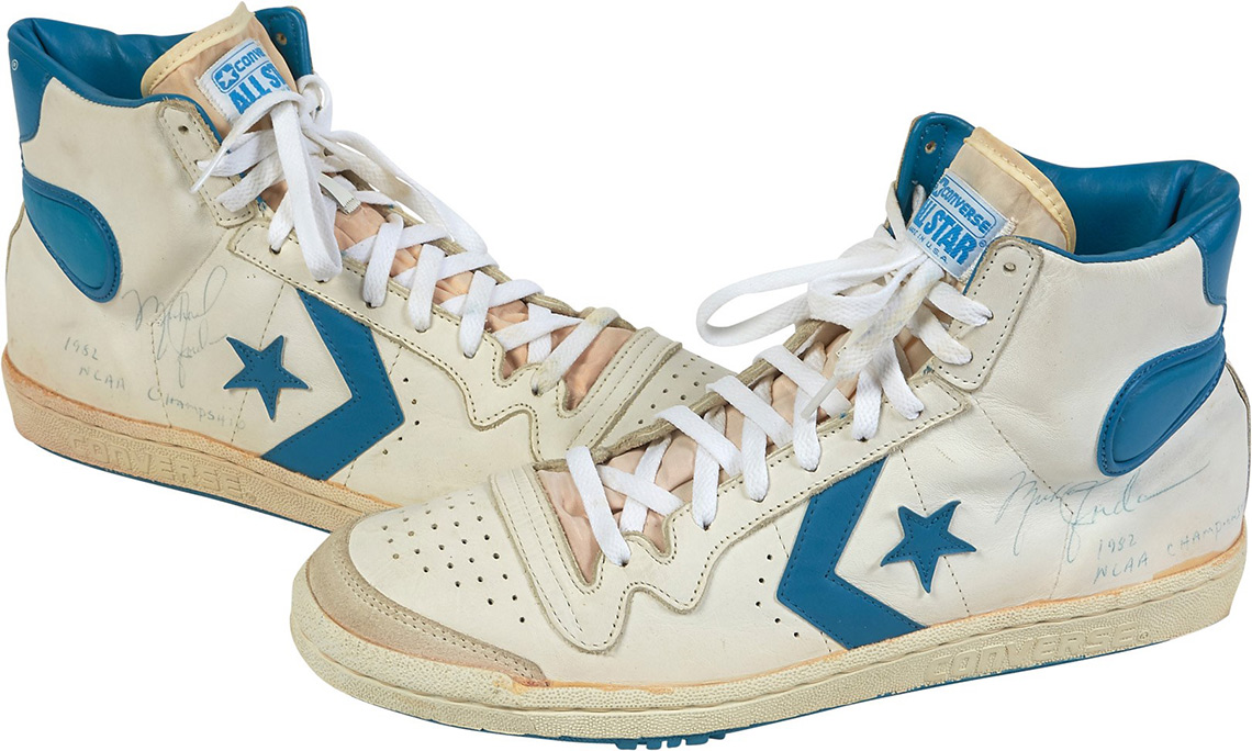 michael jordan's game worn converse fastbreak