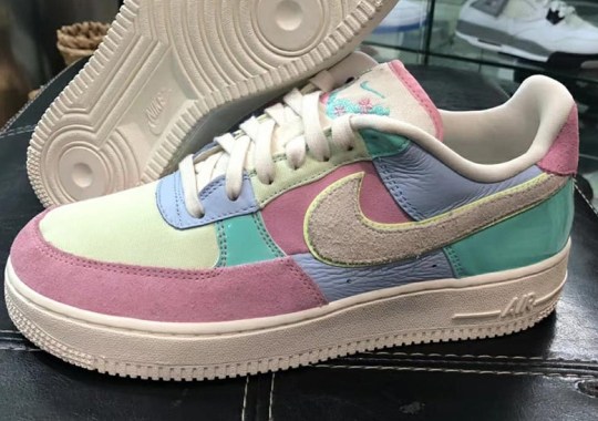 The Upcoming Nike Air Force 1 “Easter” Blends Patent Leather And Suede